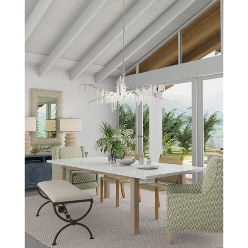 Forest Dawn 8 Light 60.25 inch Textured Silver Chandelier Ceiling Light, Aviva Stanoff Collection