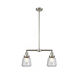 Franklin Restoration Chatham 2 Light 21 inch Brushed Satin Nickel Chandelier Ceiling Light in Clear Glass, Franklin Restoration