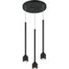 Lumenagio LED Matte Black Pendant Ceiling Light