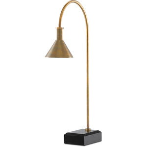 Thayer 26 inch 40.00 watt Vintage Brass/Black Desk Lamp Portable Light