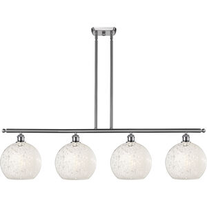 Ballston White Mouchette 4 Light 48.25 inch Island Light