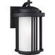 Crowell 1 Light 10 inch Antique Bronze Outdoor Wall Lantern, Small