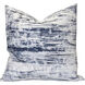 Cameron 24 X 6.5 inch Navy Blue and White Pillow