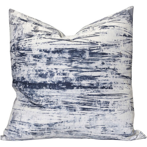Cameron 24 X 6.5 inch Navy Blue and White Pillow