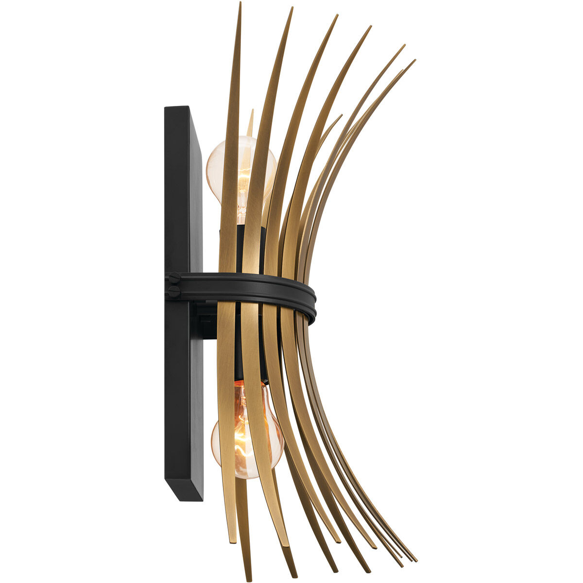 Homestead Baile 2 Light 8 inch Black Wall Sconce Wall Light, Baile