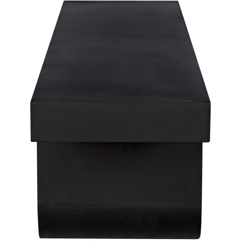 Evora 76 X 18 inch Matte Black Coffee Table