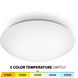 Glo LED 14.25 inch White Flush Mount Ceiling Light in 2700-3000-3500-4000-5000K, WAC Limited