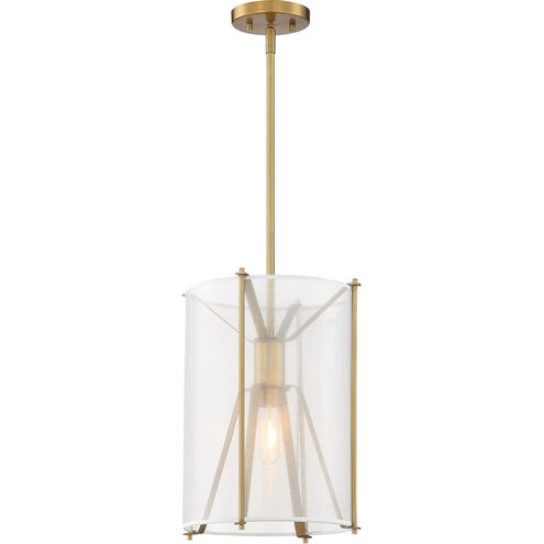 Daybreak 1 Light 12 inch Old Satin Brass Pendant Ceiling Light