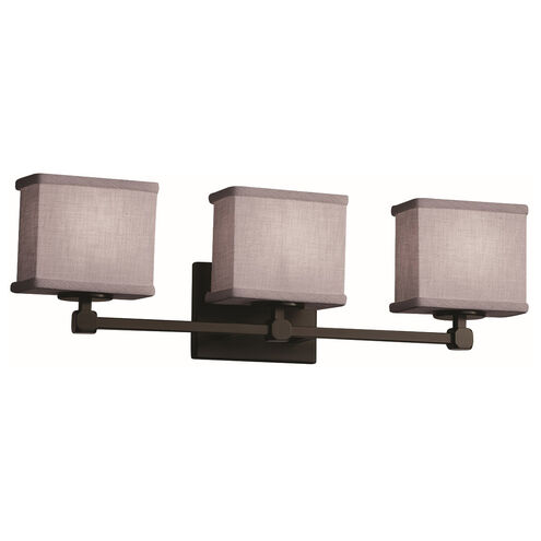 Textile 23.5 inch Dark Bronze Bath Bar Wall Light