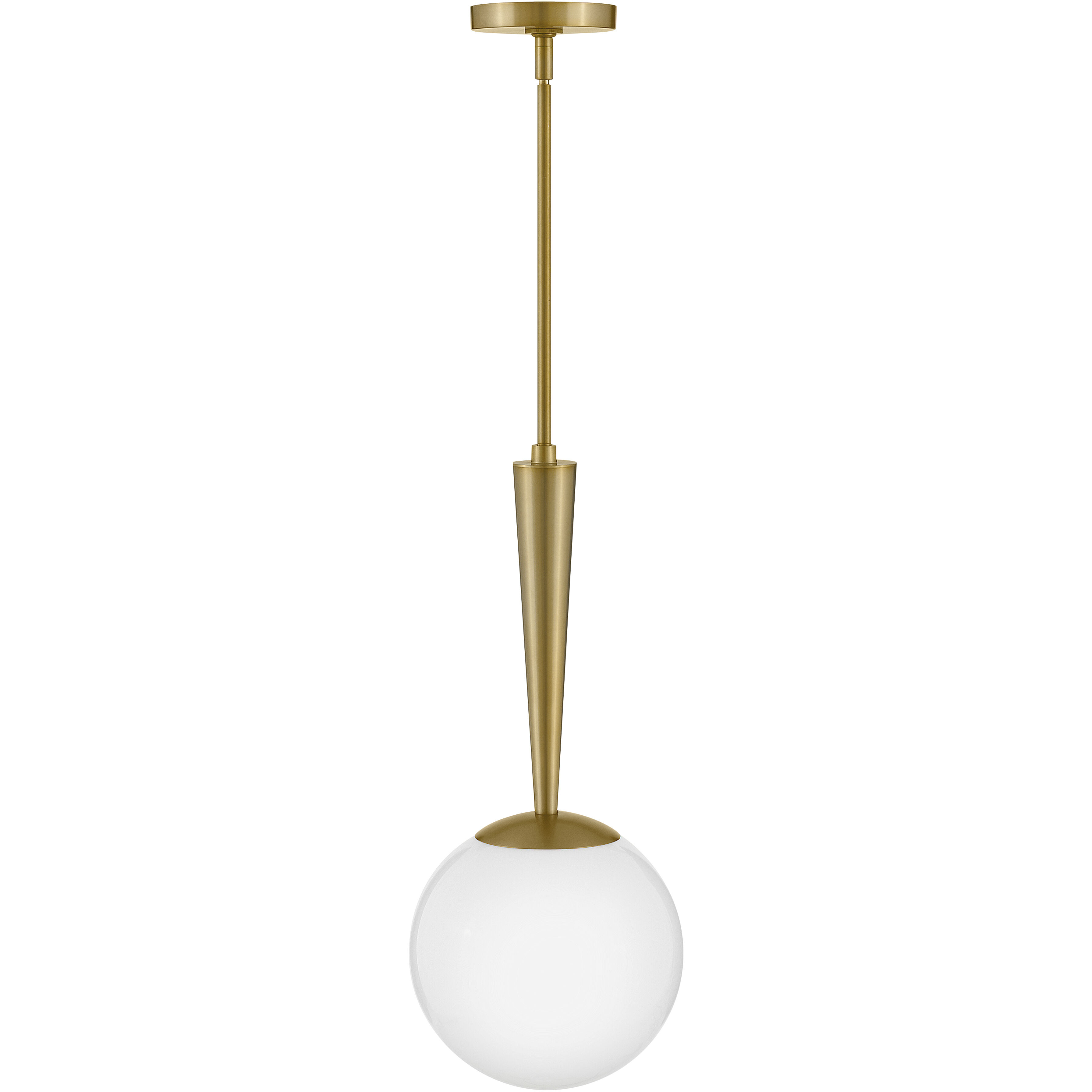 Izzy LED 9.75 inch Lacquered Brass Pendant Ceiling Light