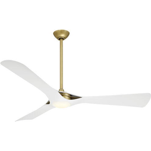Bridge 60 inch Legacy Brass with Flat White with Flat White Blades Smart Ceiling Fan