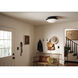 Bretta 3 Light 17.75 inch Black Flush Mount Ceiling Light