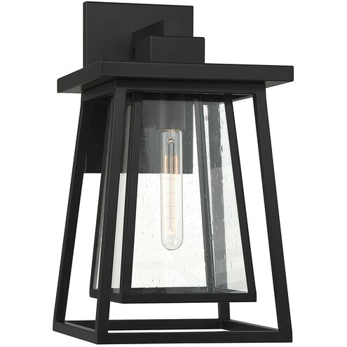 Denver 1 Light 18 inch Matte Black Outdoor Wall Lantern