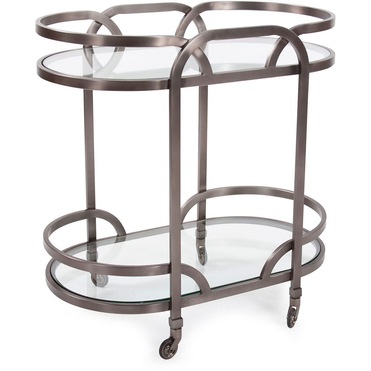 Carter Black Nickel Bar Cart