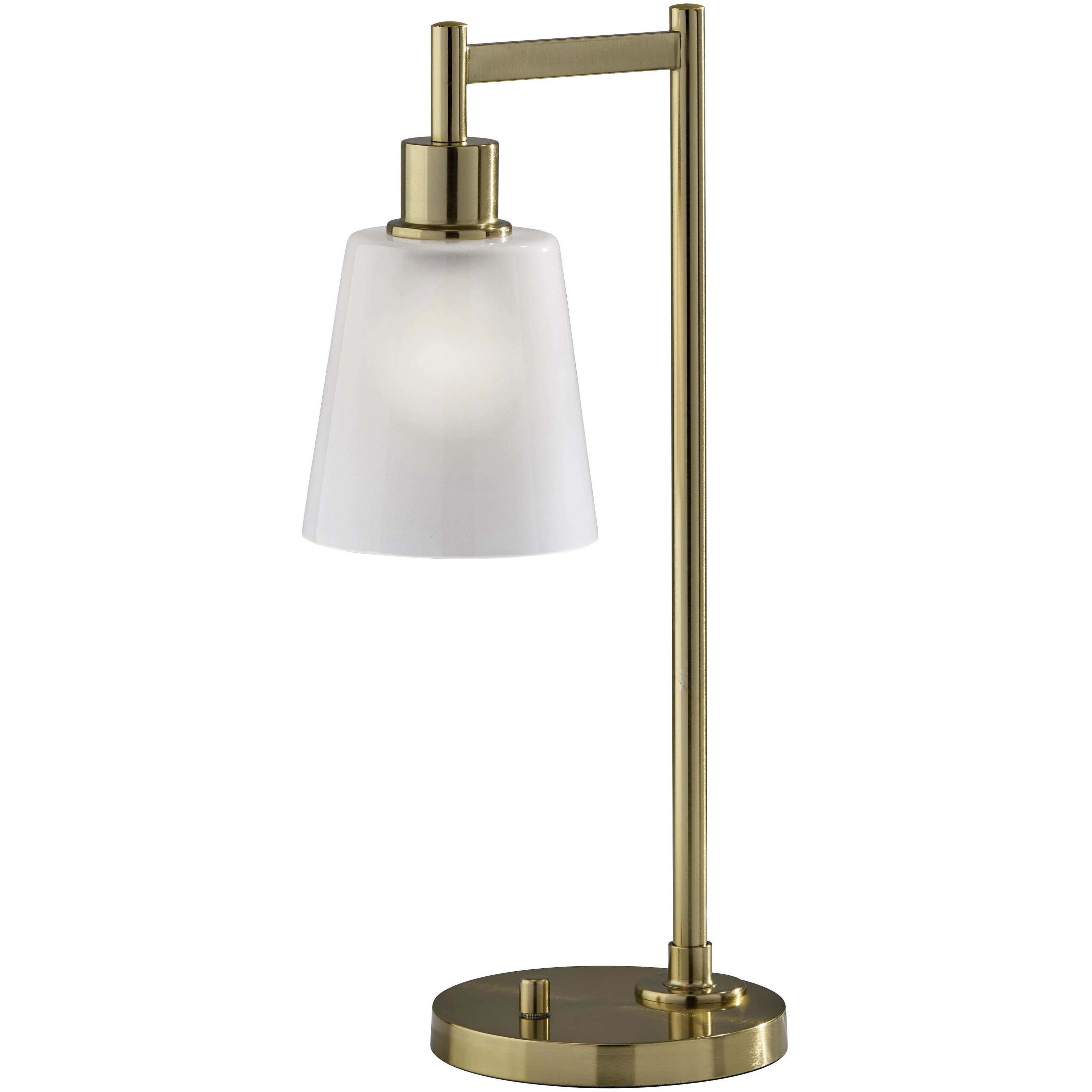 Gio 22 inch 40.00 watt Painted Brass Desk Lamp Portable Light