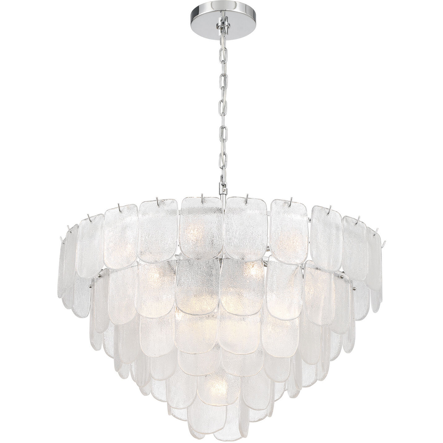 Bianca 19 Light 32.25 inch Polished Nickel Chandelier Ceiling Light in Crystalline