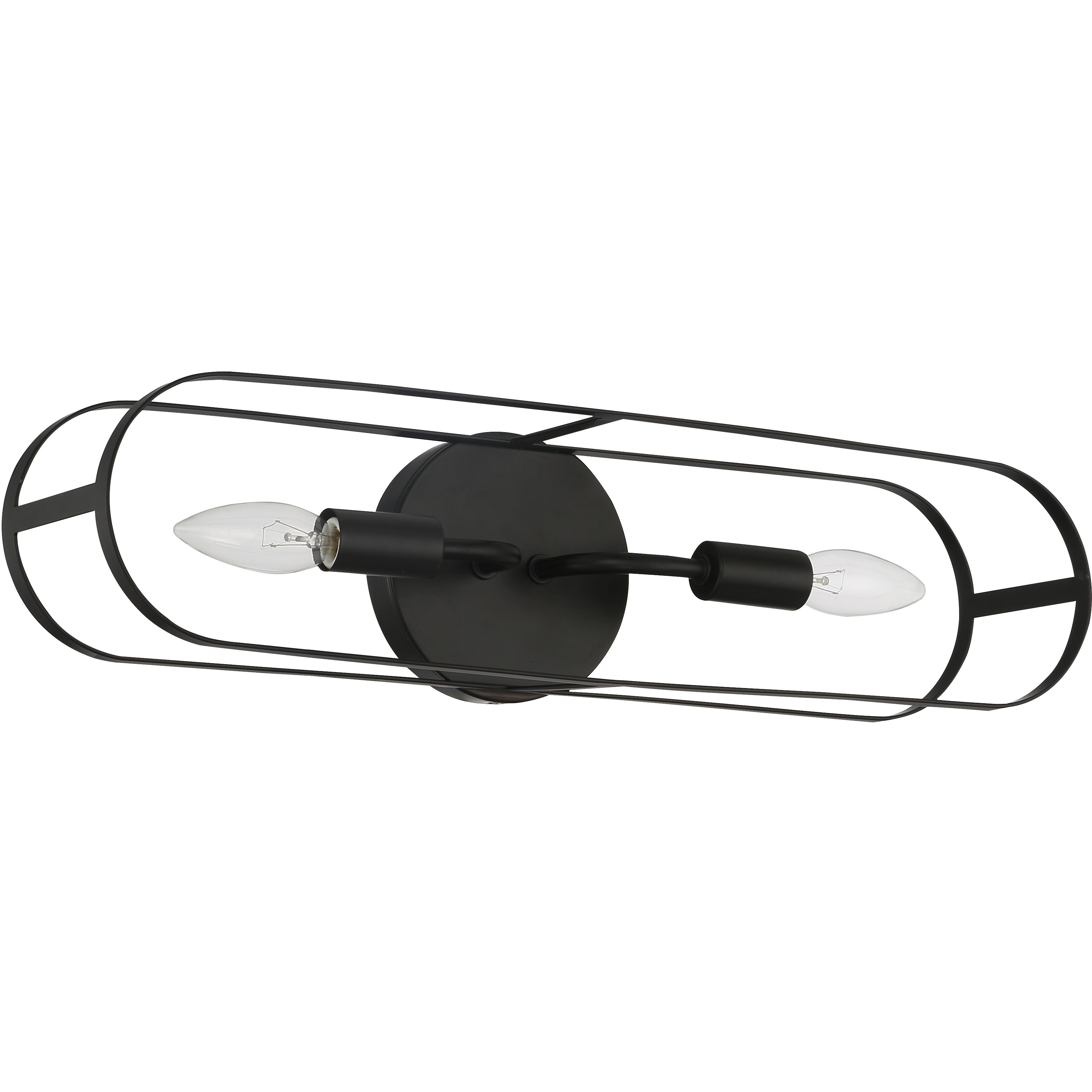 Mindful 2 Light 20 inch Flat Black Vanity Light Wall Light