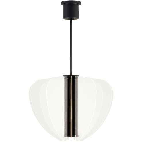Sean Lavin Nyra LED 27.4 inch Nightshade Black Chandelier Ceiling Light, Integrated LED