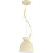 Ventura Dome 1 Light 7.5 inch Cottage White Mini Pendant Ceiling Light