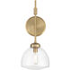 Corbin 1 Light 6.75 inch Warm Brass Sconce Wall Light