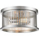 Camellia 2 Light 13.13 inch Brushed Nickel Flush Mount Ceiling Light in Brushed Nickel Steel