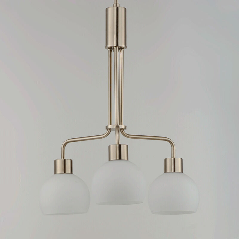 Coraline 3 Light 21 inch Satin Nickel Chandelier Ceiling Light