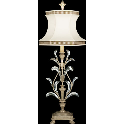 Beveled Arcs 41 inch 100 watt Silver Table Lamp Portable Light