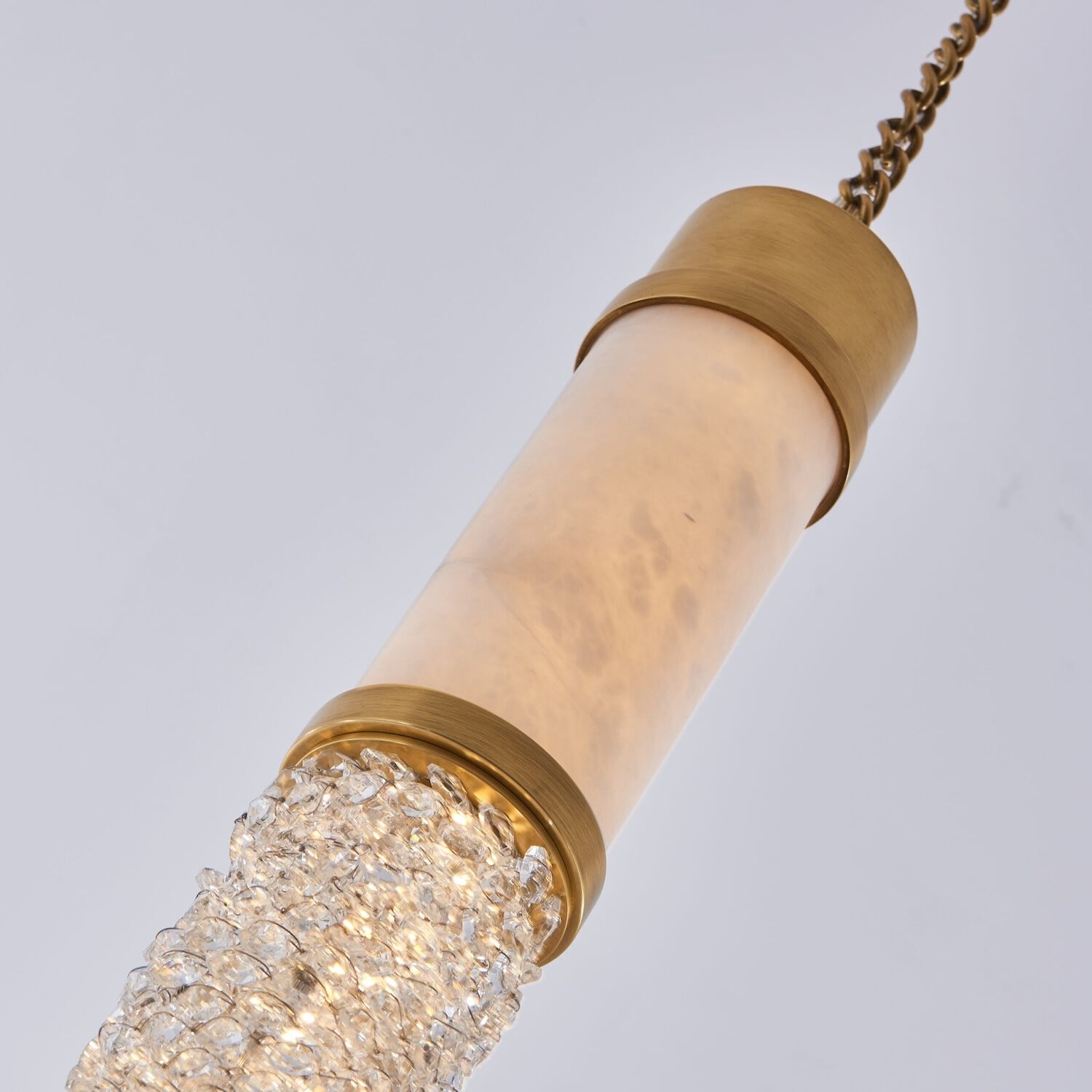 Tubo 3.5 inch True Brass Pendant Ceiling Light