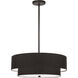 Everly 4 Light 20 inch Matte Black with Black Pendant Ceiling Light