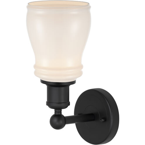 Edison Ellery 1 Light 5 inch Matte Black Sconce Wall Light in White