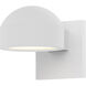 Reals LED 6 inch Textured White Indoor-Outdoor Sconce, Inside-Out