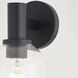 Marshall LED 7.5 inch Matte Black Bathroom Light Wall Light