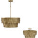 Arden 4 Light 20.5 inch Ancestral Gold Pendant Ceiling Light