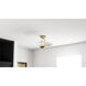 Bingham LED 18 inch Brushed Gold Semi-Flush Mount Ceiling Light, Large