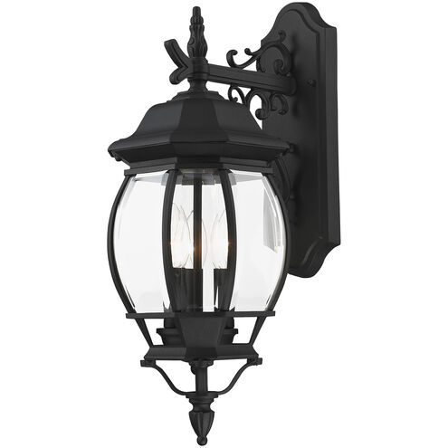 Frontenac 3 Light 21 inch Textured Black Outdoor Wall Lantern