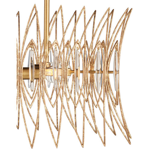 Marquise 8 Light 40 inch Clear/Luxor Gold Chandelier Ceiling Light