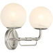 Whitehall 2 Light 18 inch Brushed Nickel Vanity Light Wall Light