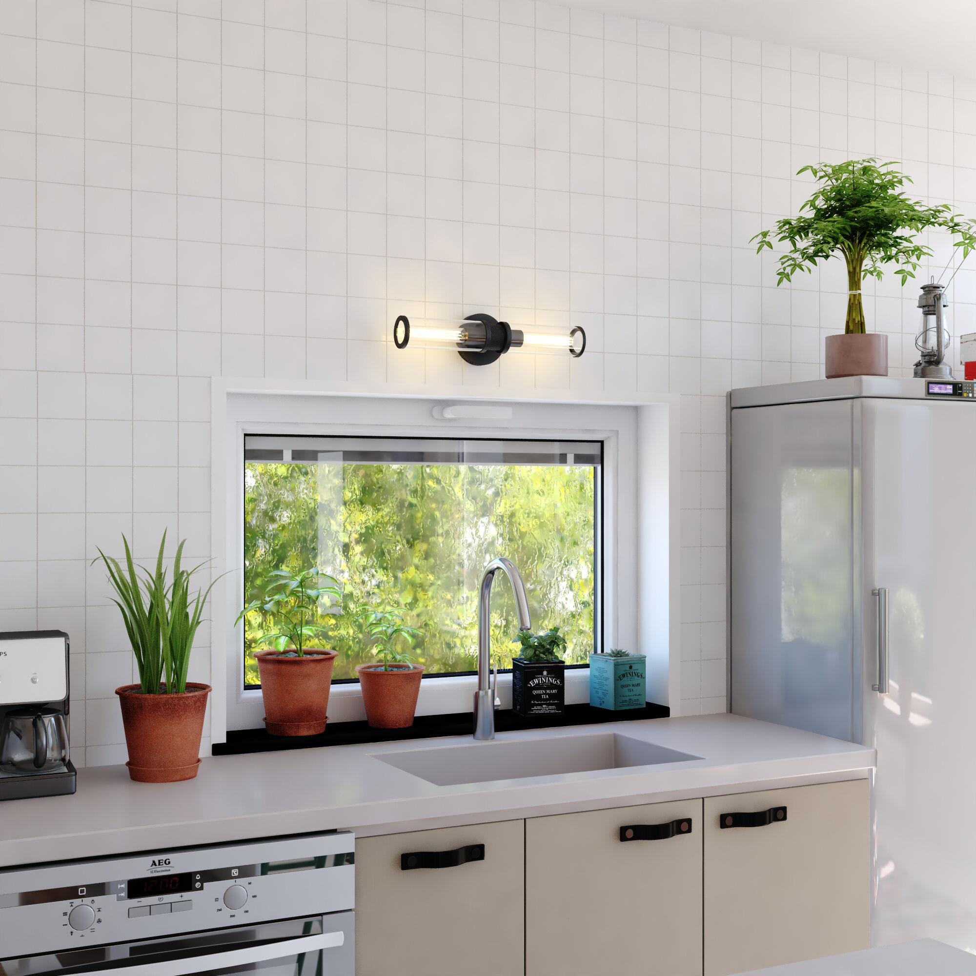 Levitt LED 19.25 inch Black Bathroom Light Wall Light