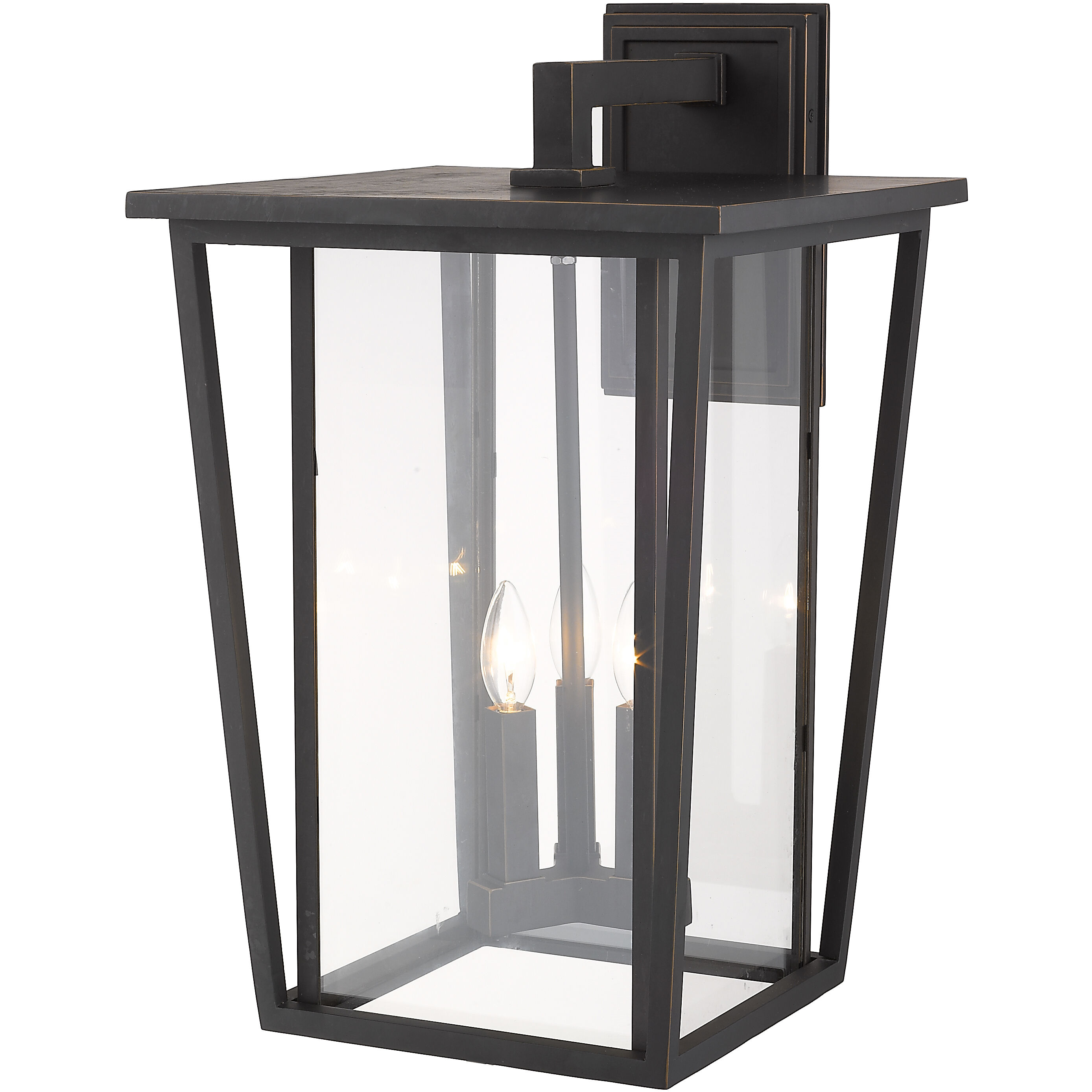 Seoul 3 Light 22.75 inch Oil Rubbed Bronze Outdoor Wall Light