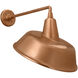 Thomas O'Brien Academy Barn Light LED 18.5 inch Soft Copper Mack Barn Light in 16" Soft Copper Tilted Bowers Shade