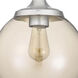 Rochelle 1 Light 8.5 inch Chrome Pendant Ceiling Light