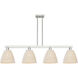 Arcadia Bristol Natural Island Light Ceiling Light in Brushed Satin Nickel