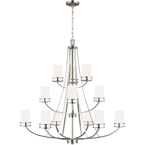 Robie 12 Light 40 inch Brushed Nickel Chandelier Ceiling Light