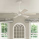 Gilrock 52 inch Matte White with Light Oak/Golden Maple Blades Ceiling Fan