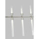 Sean Lavin Linger LED Polished Nickel Linear Suspension Ceiling Light, Integrated LED