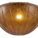 Alora Mood Farrah 3 Light 11.88 inch Matte Black Pendant Ceiling Light in Amber Ribbed Glass