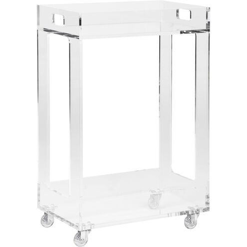 Bertie Clear Bar Cart