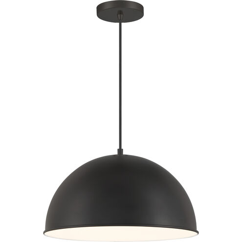 Vantage Pendants 1 Light 15.38 inch Coal Hanging Dome Ceiling Light