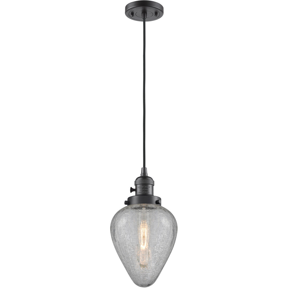 Franklin Restoration Geneseo LED 7 inch Oil Rubbed Bronze Mini Pendant Ceiling Light