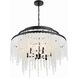Poppy 6 Light 26.5 inch Matte Black Chandelier Ceiling Light in Matte Black and Forged Bronze